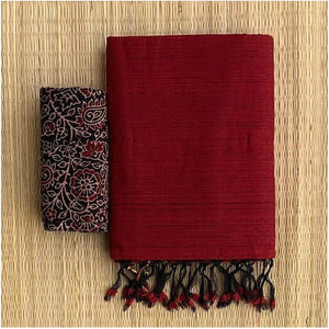 Maroon Beautiful Designer Rich look Saree With Blouse